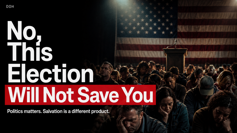 No, This Election Will Not Save You