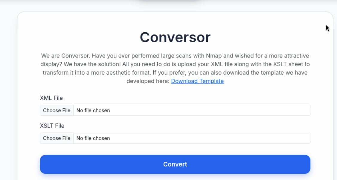 Conversor Walkthrough - HTB Easy Box