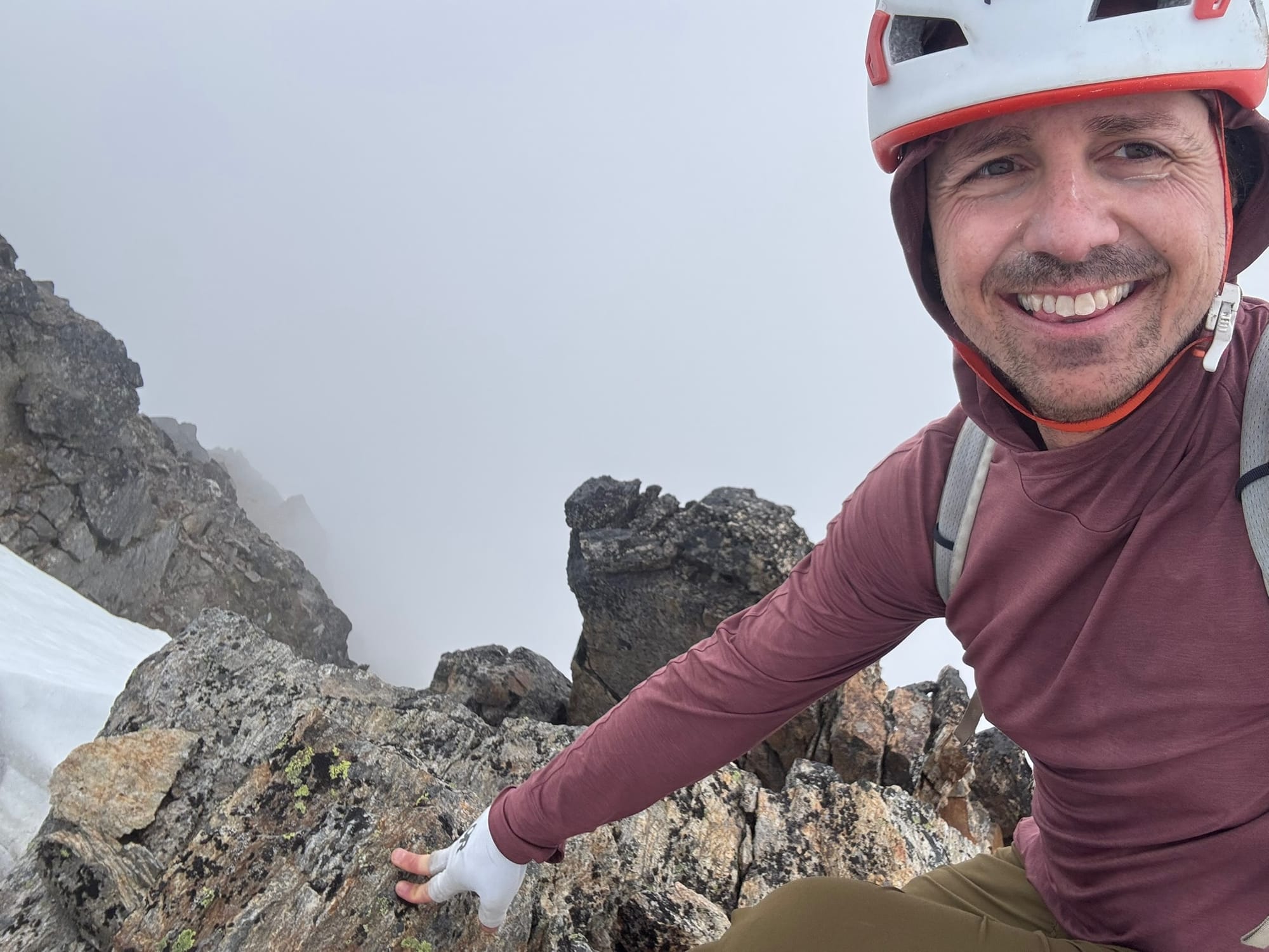 Hey Look at this Rock I can touch while the view is gone.