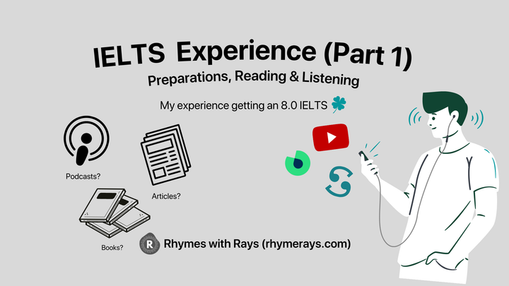 #004 IELTS Experience (Part 1) - Preparations, Reading & Listening