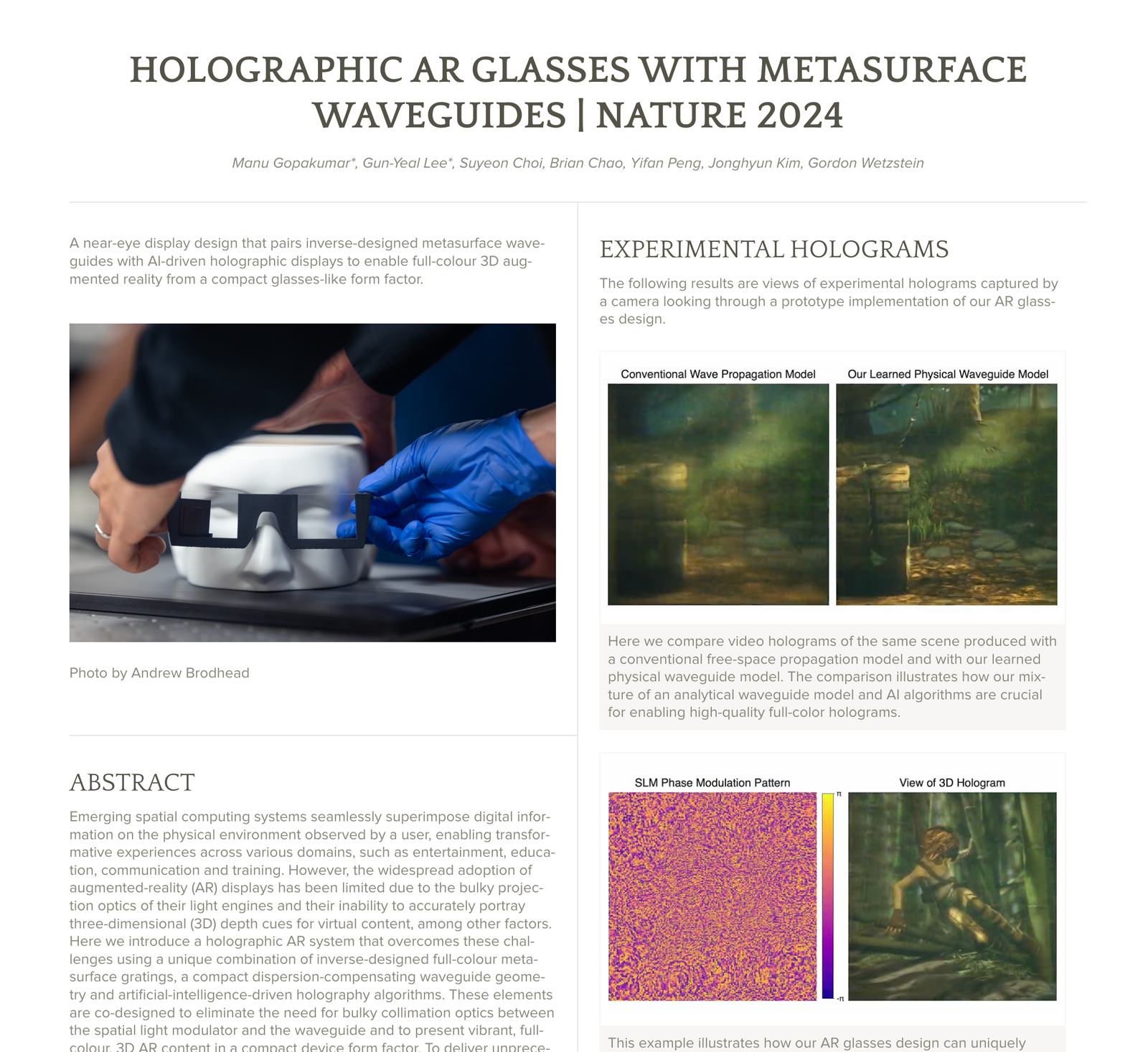 AR Glasses Go Incognito: AI-Metasurface Holograms Shrink Headsets to Sunglasses post image