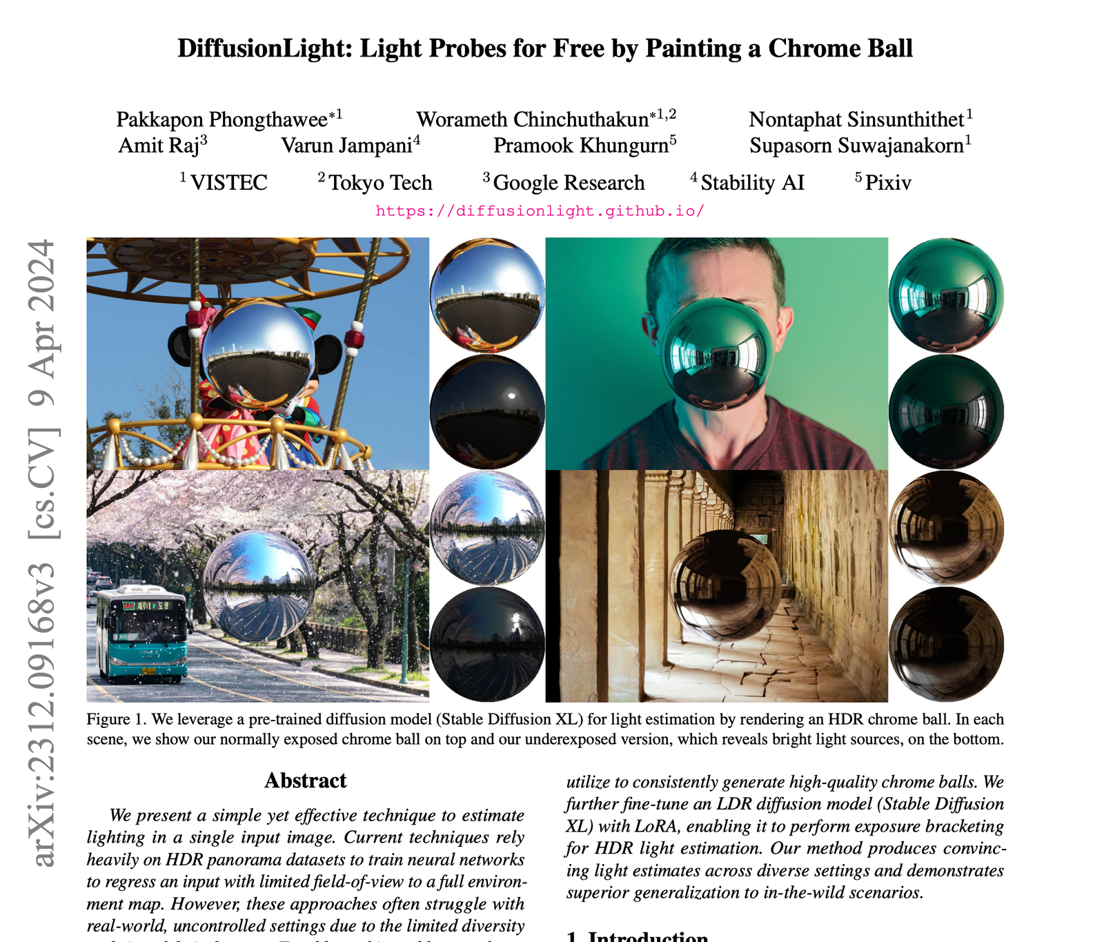 Paint a Chrome Ball, Steal the Sun: Google’s DiffusionLight Gives Any AR Scene Perfect Lighting post image