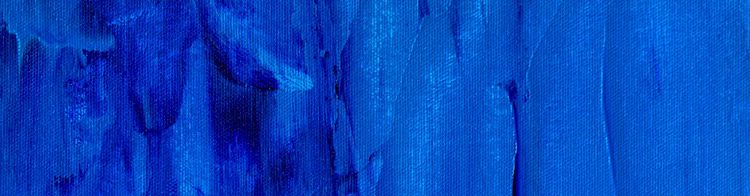 blue oil paint macro