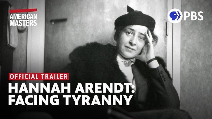 PBS Hannah Arendt Documentary Friday, June 27, 2025