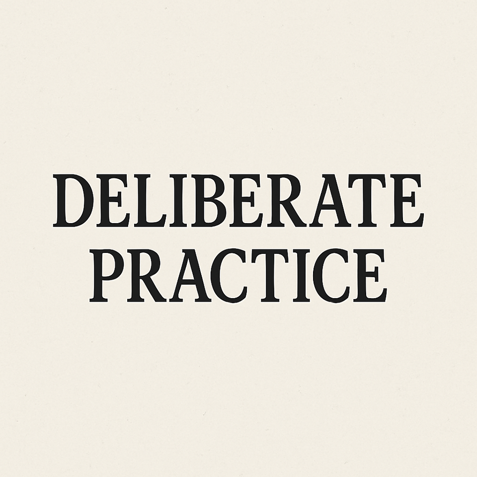 Breaking Out of a Plateau with Deliberate Practice