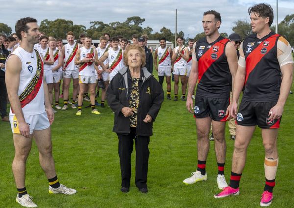Footy fanatic Alice celebrates her centenary in style