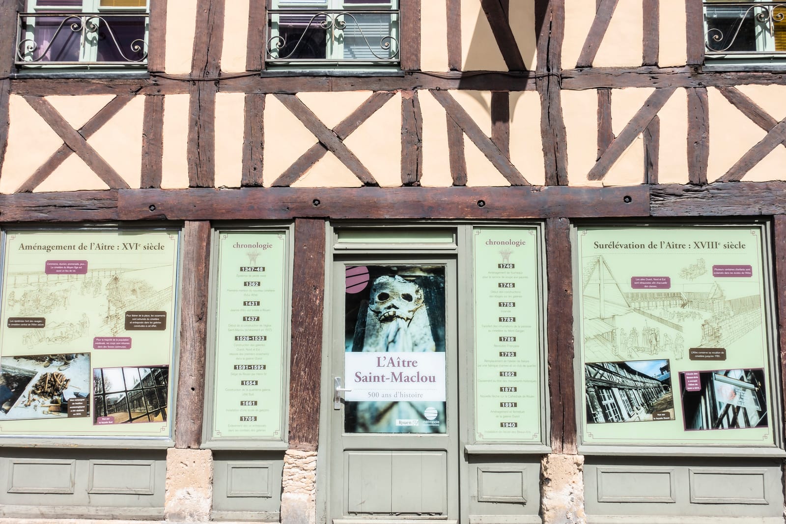 Aître St-Maclou medieval plague cemetery in Rouen