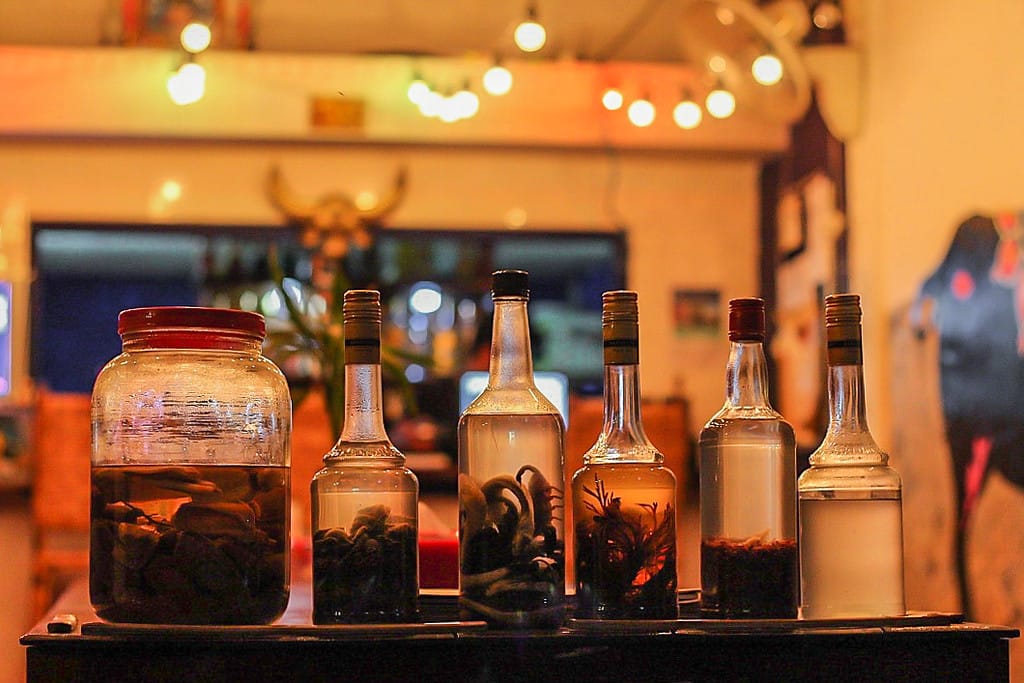 Street art murals at Buffalo Alley in Battambang