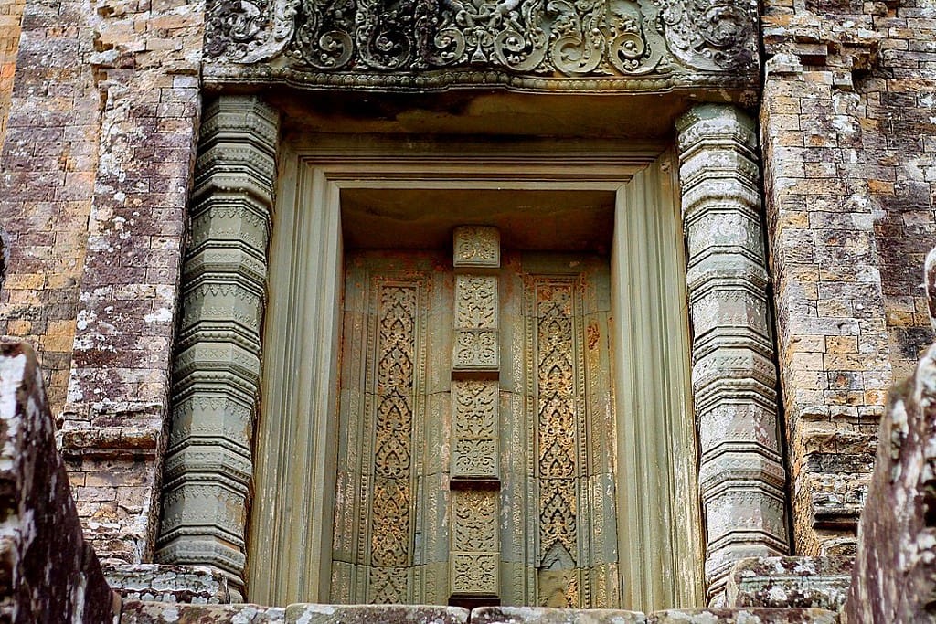 Pre Rup temple brick towers rising against the sky at Angkor Archaeological Park, Cambodia