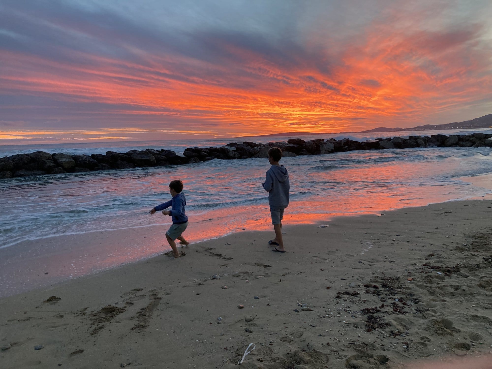 Sunset over rocks — Palma, Spain