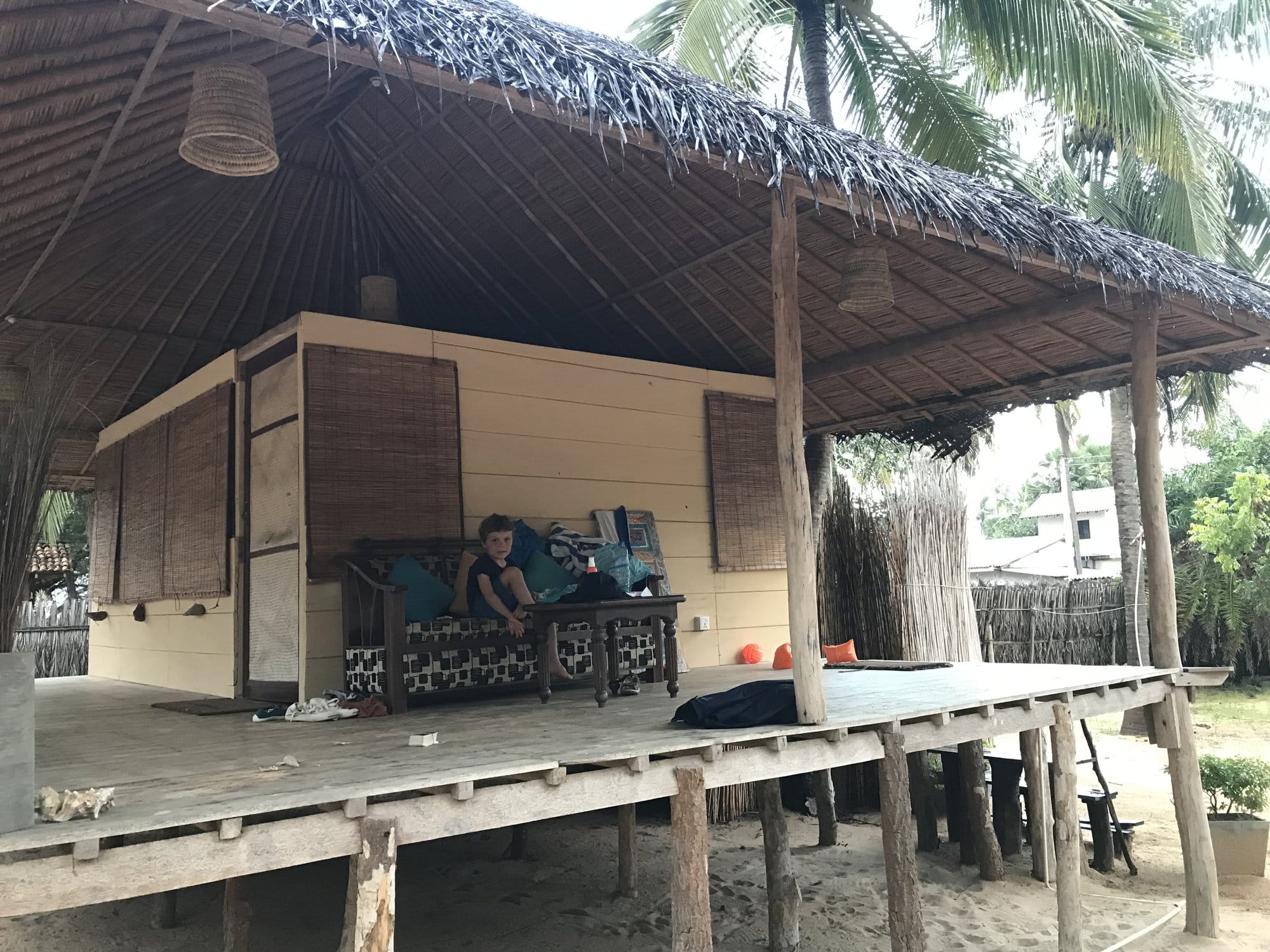 Beach shelter on stilts, Negombo