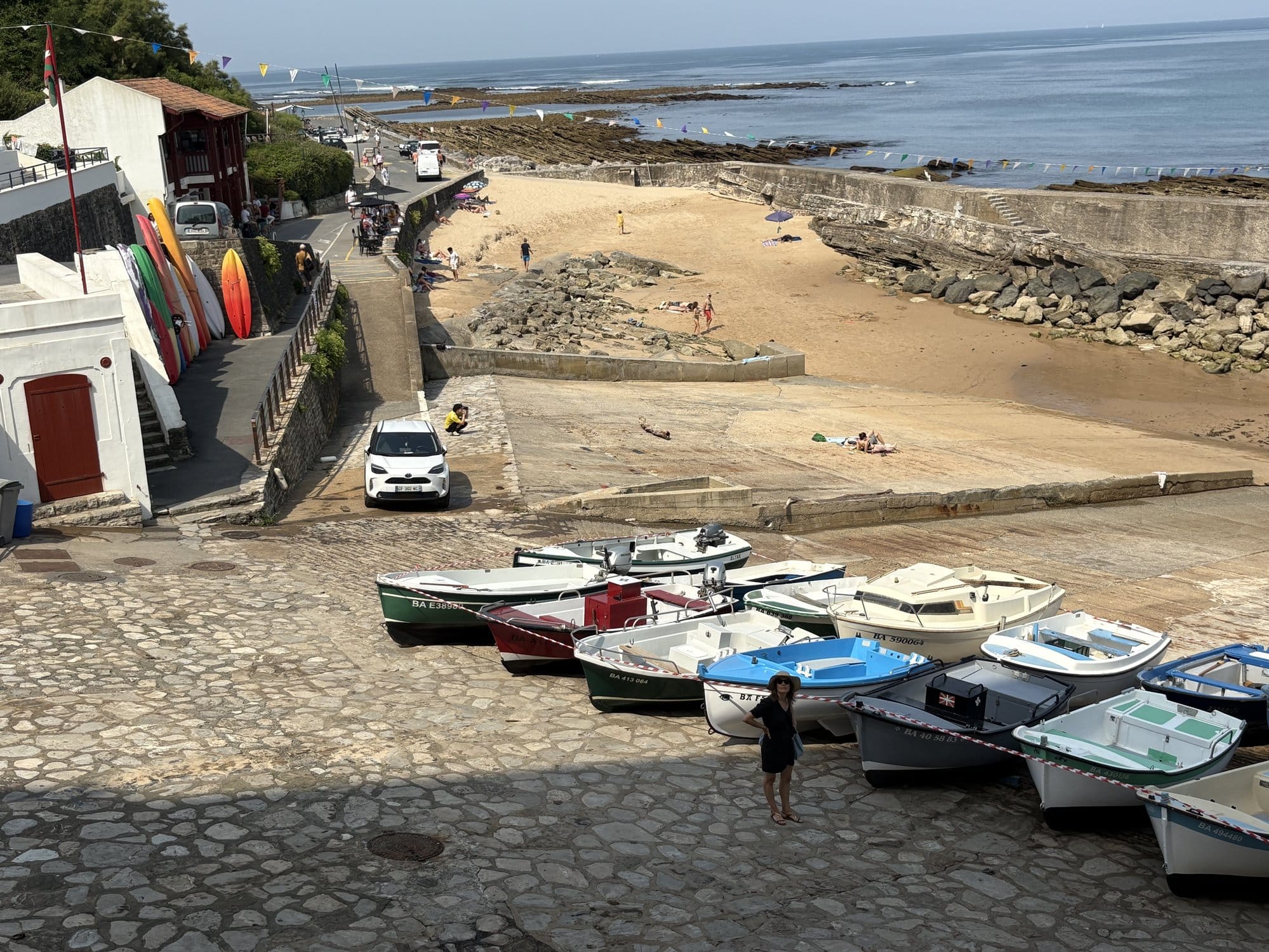 Guéthary harbour on the French Basque Coast