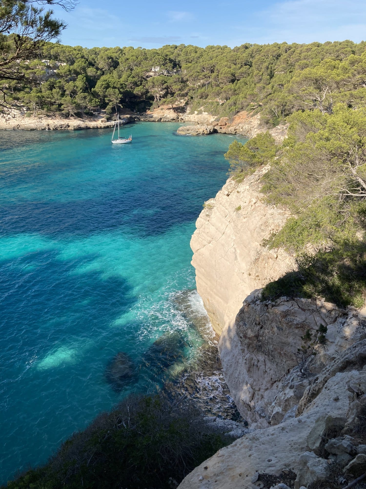 Cala Galdana cliff overlook — Ciutadella, Spain