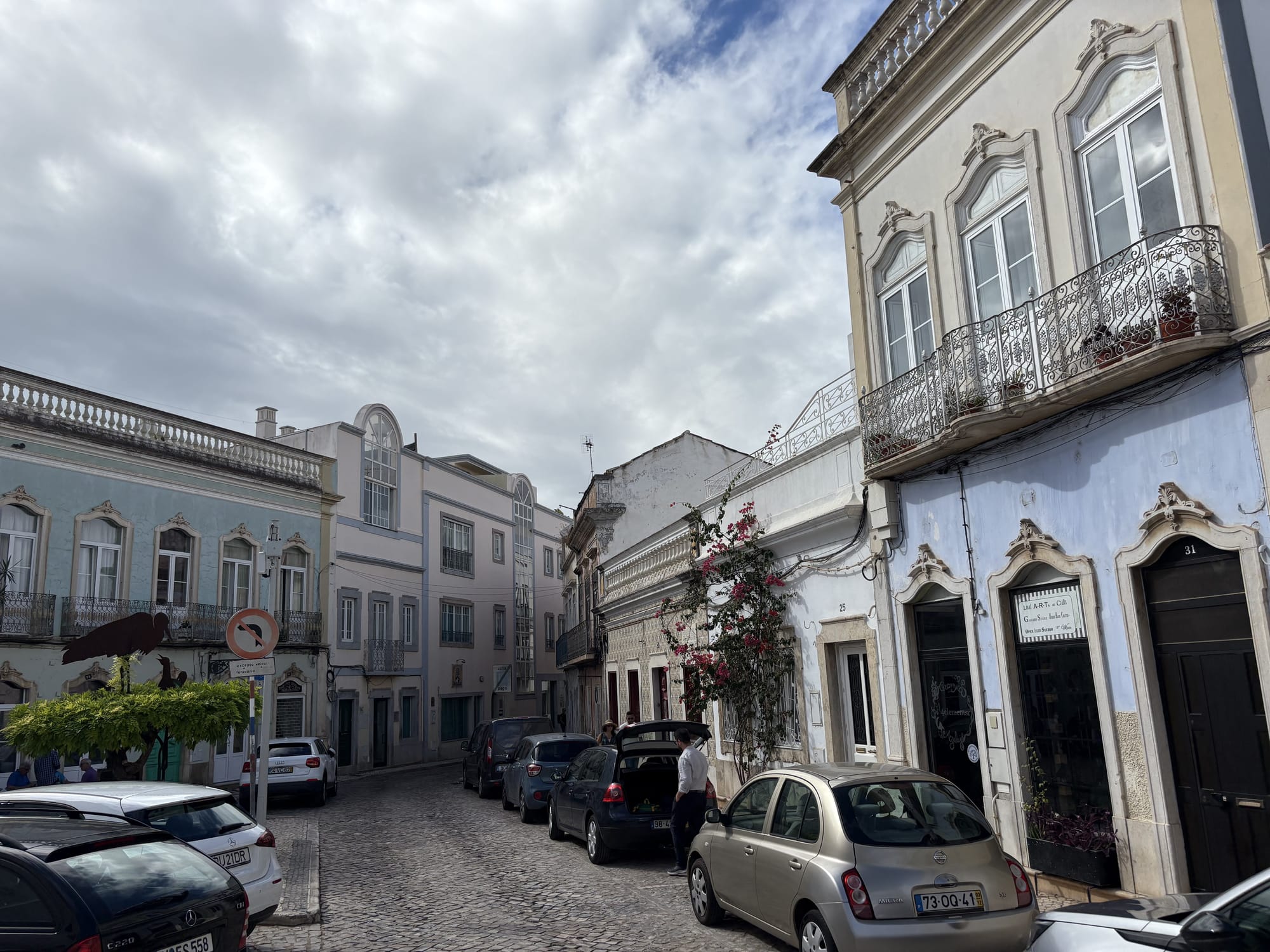 Traditional Algarvian architecture along the waterfront — Olhão, Algarve