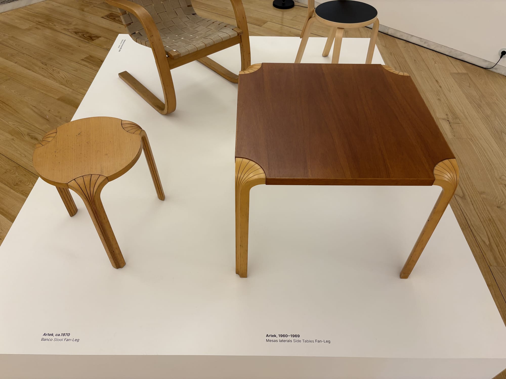 Design exhibition interior with modern furniture and contemporary art — Museu de Serralves, Porto