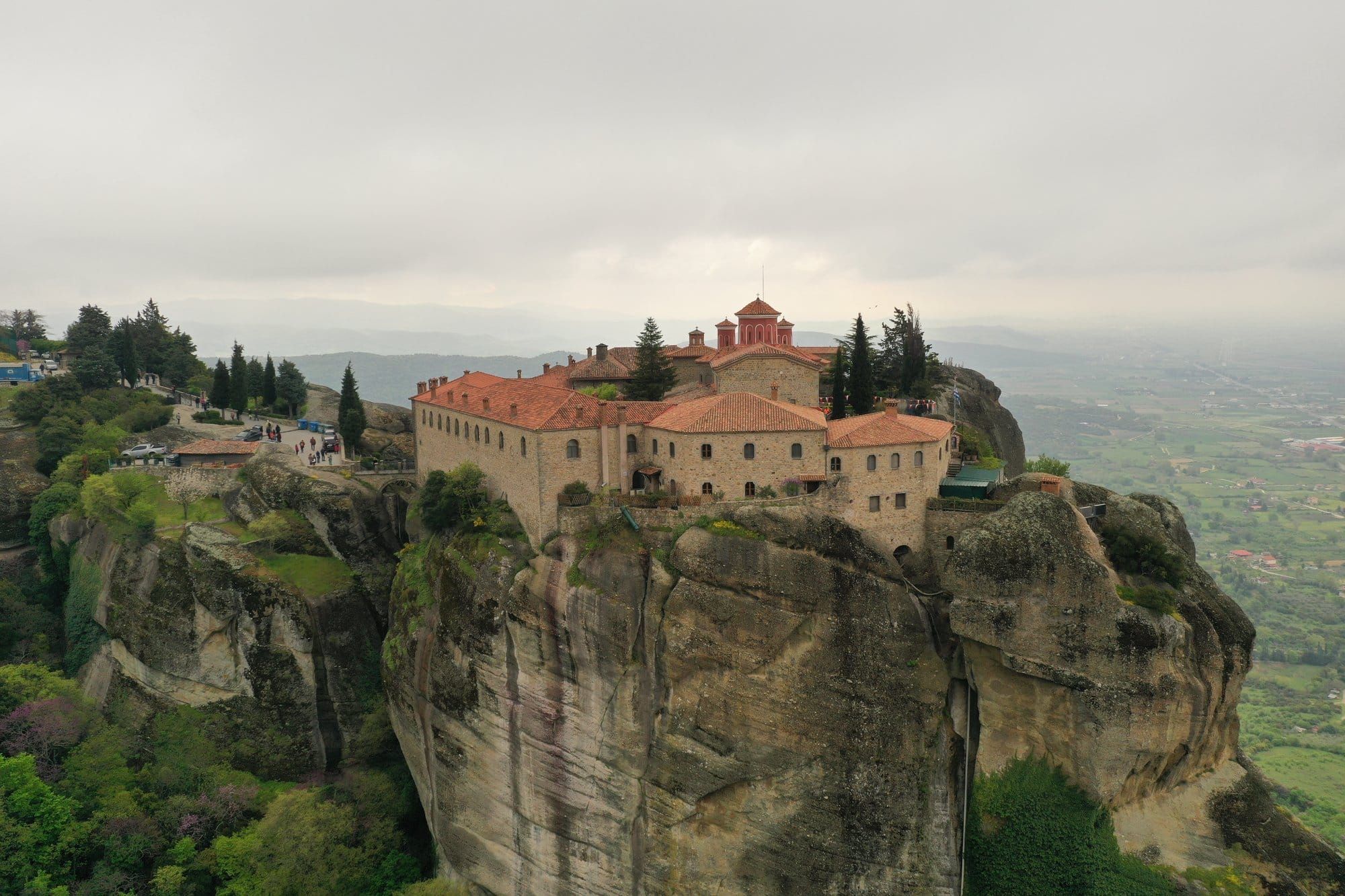 Agios Stefanos monastery perched on a single rock pillar at Meteora — Kalambaka, Greece