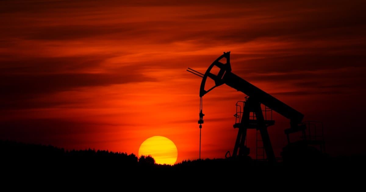 An oil refinery