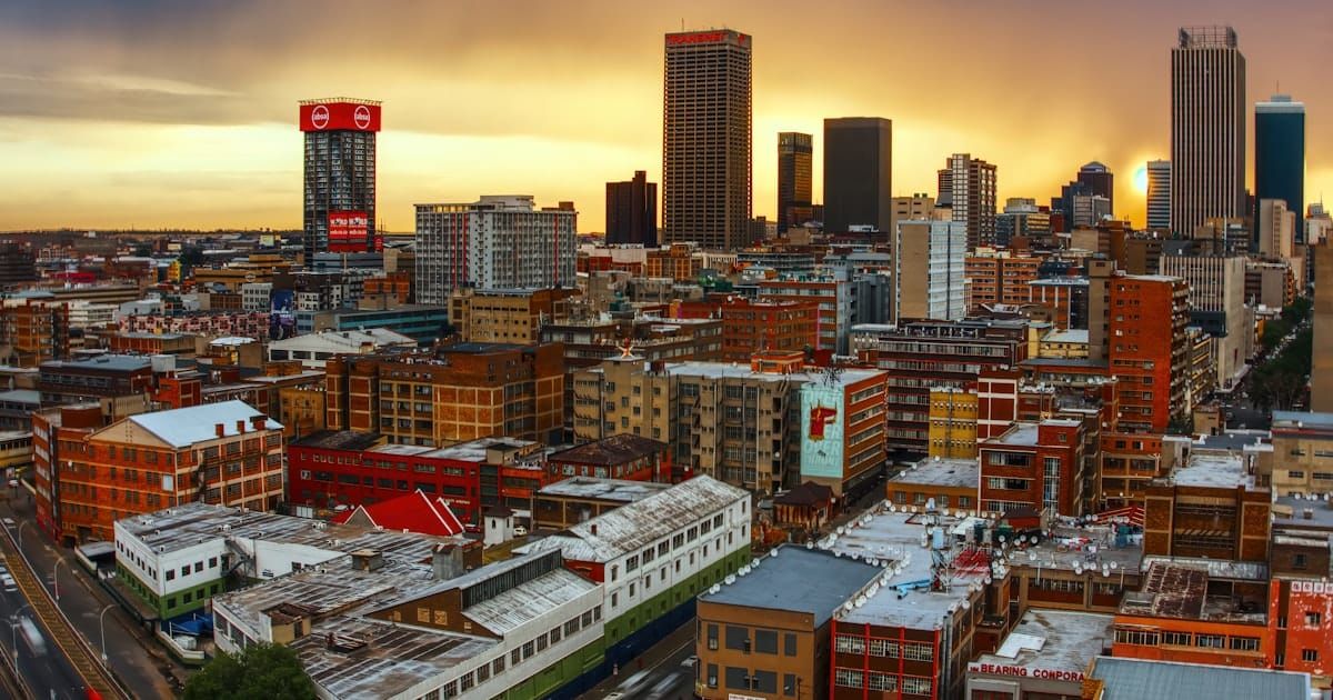 The Johannesburg city skyline