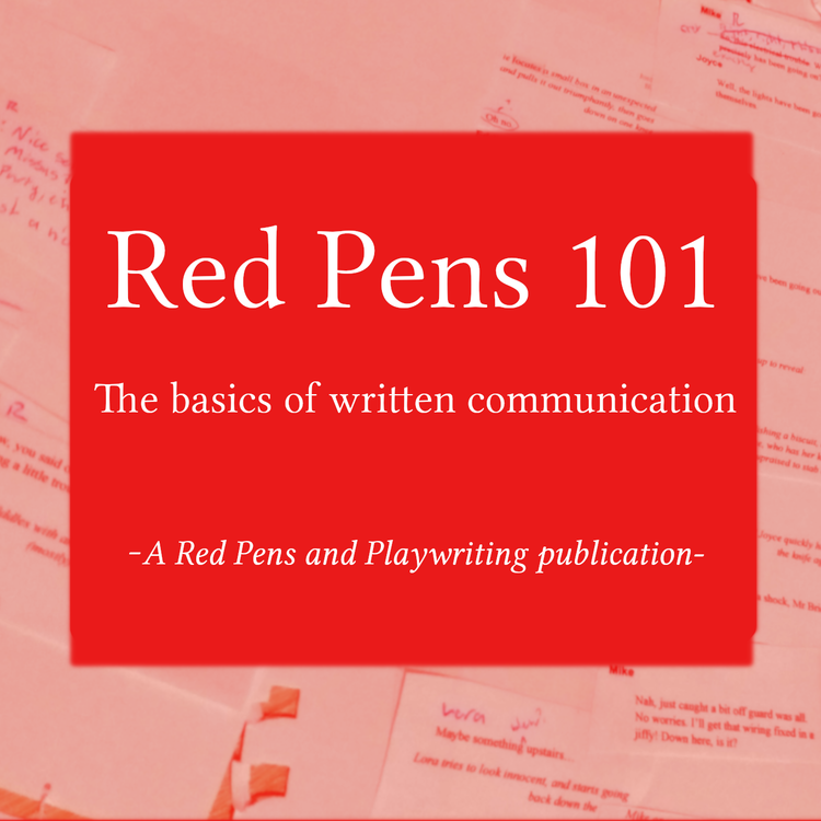 Red Pens 101 is here!
