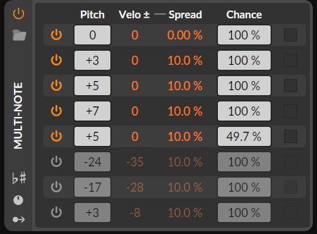 Set Up the Multi Note Effect