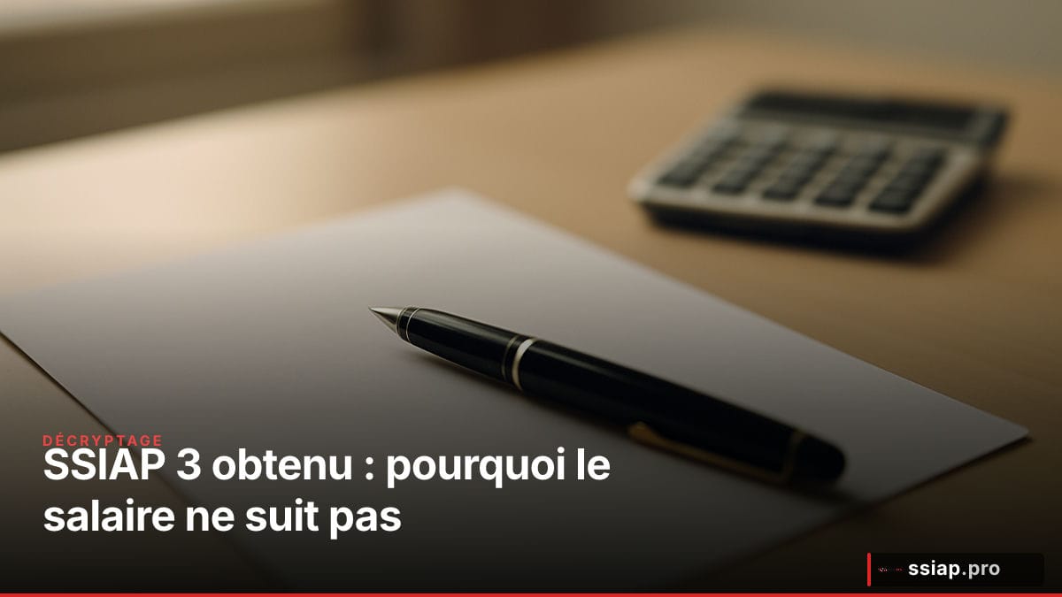Contrat de travail et calculatrice sur bureau - revalorisation salariale SSIAP sécurité incendie
