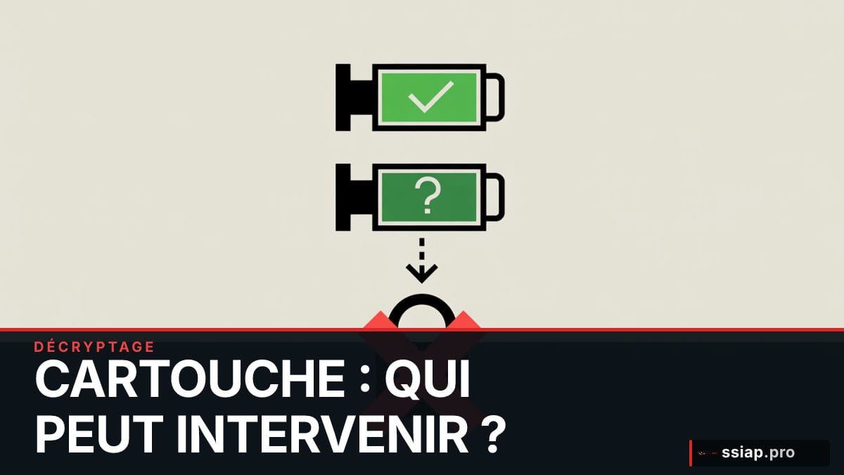 Cartouche de désenfumage percutée sur sol industriel - habilitation SSIAP sécurité incendie ERP