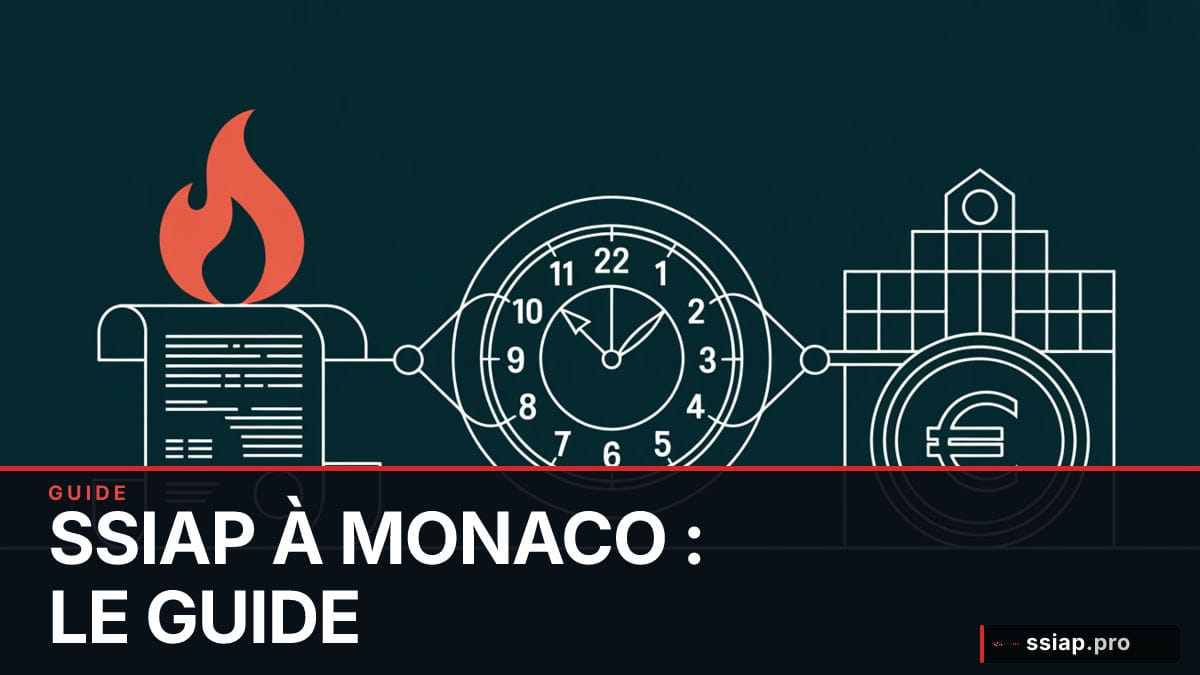 Agent SSIAP devant un bâtiment monégasque - formation sécurité incendie Monaco