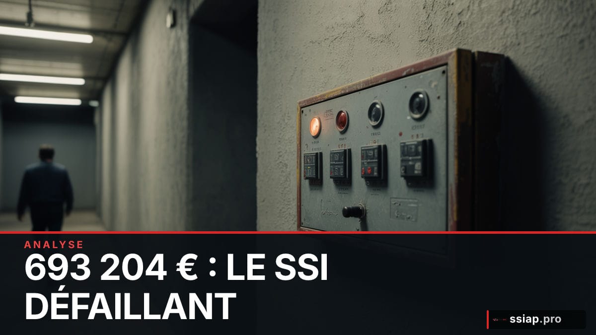 Tableau de signalisation incendie défaillant dans un couloir — jurisprudence SSI sécurité incendie