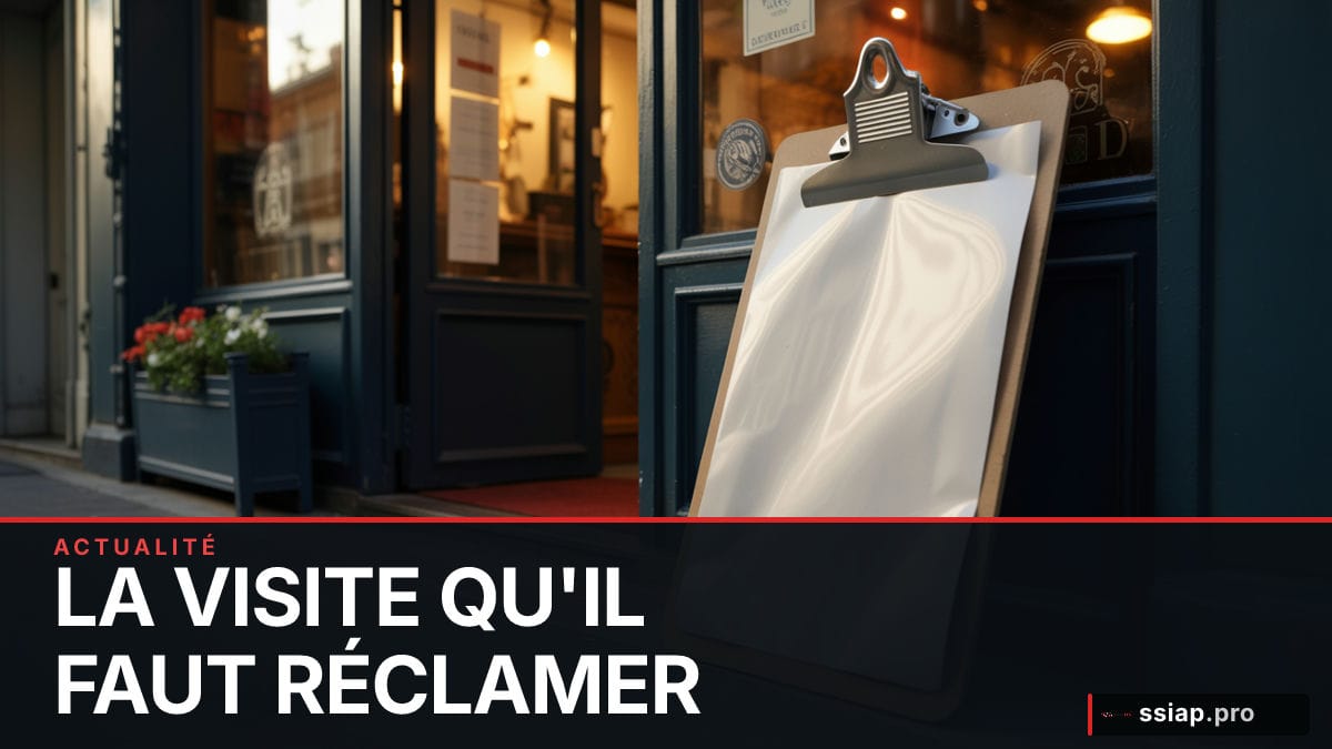 Document d'inspection ERP sur un bureau - visite de conseil commission sécurité incendie TPE PME