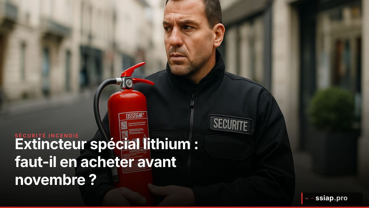 Extincteur spécial lithium : faut-il en acheter avant novembre ?