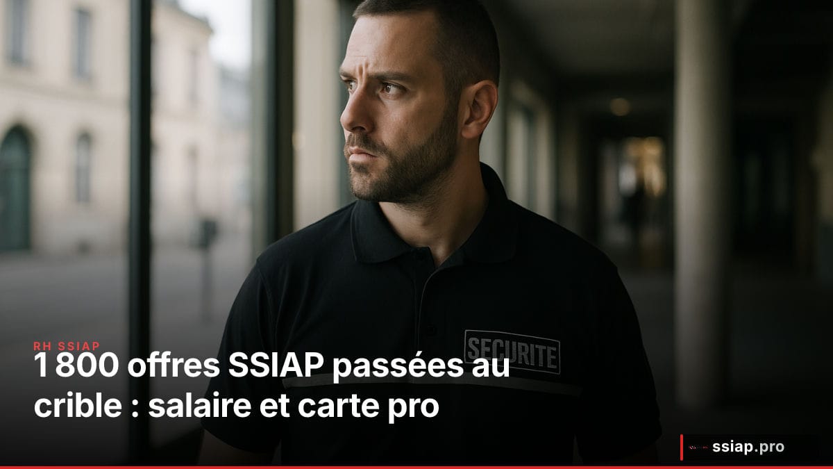 1 800 offres SSIAP passées au crible : salaire et carte pro