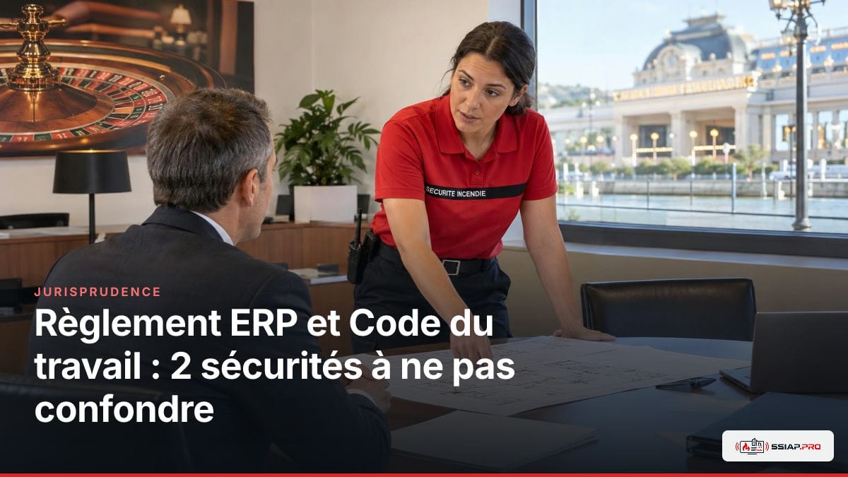 Réunion au casino entre chef SSIAP et direction sur la sécurité incendie ERP.