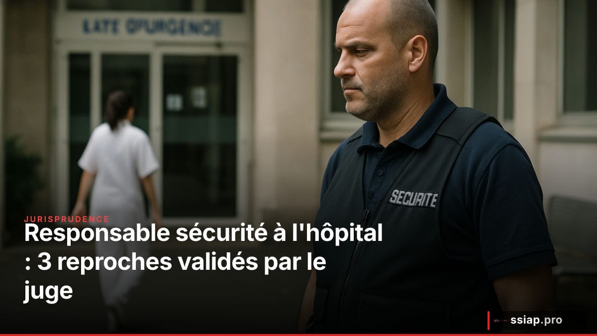 Responsable sécurité à l'hôpital : 3 reproches validés par le juge