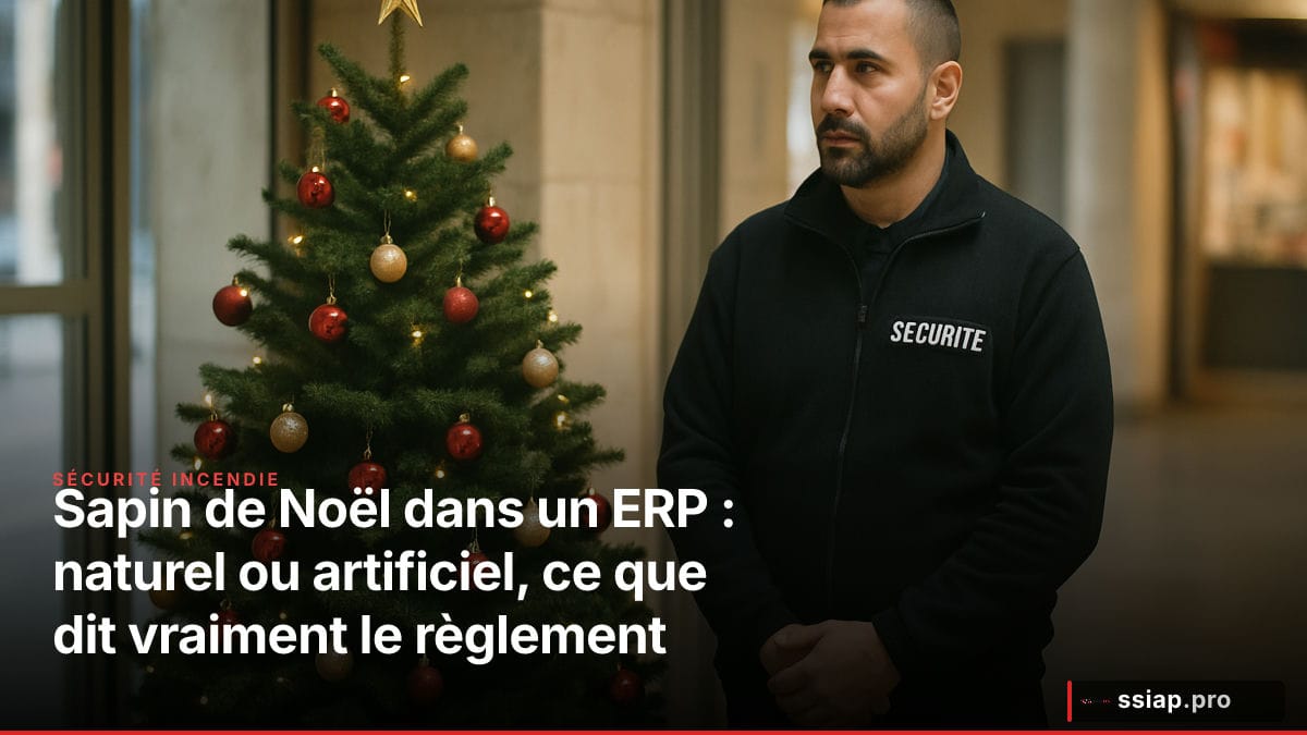 Sapin de Noël dans un ERP : naturel ou artificiel, ce que dit vraiment le règlement