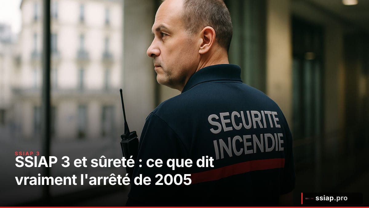 SSIAP 3 et sûreté : ce que dit vraiment l'arrêté de 2005