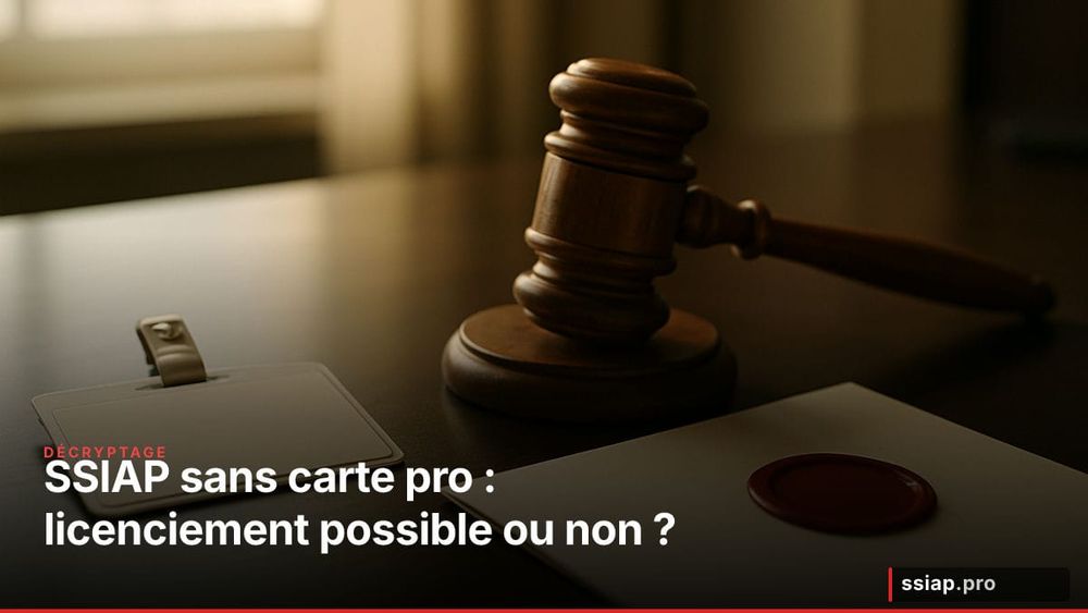 SSIAP sans carte professionnelle : ce qui détermine vraiment la possibilité de licenciement image de l'article