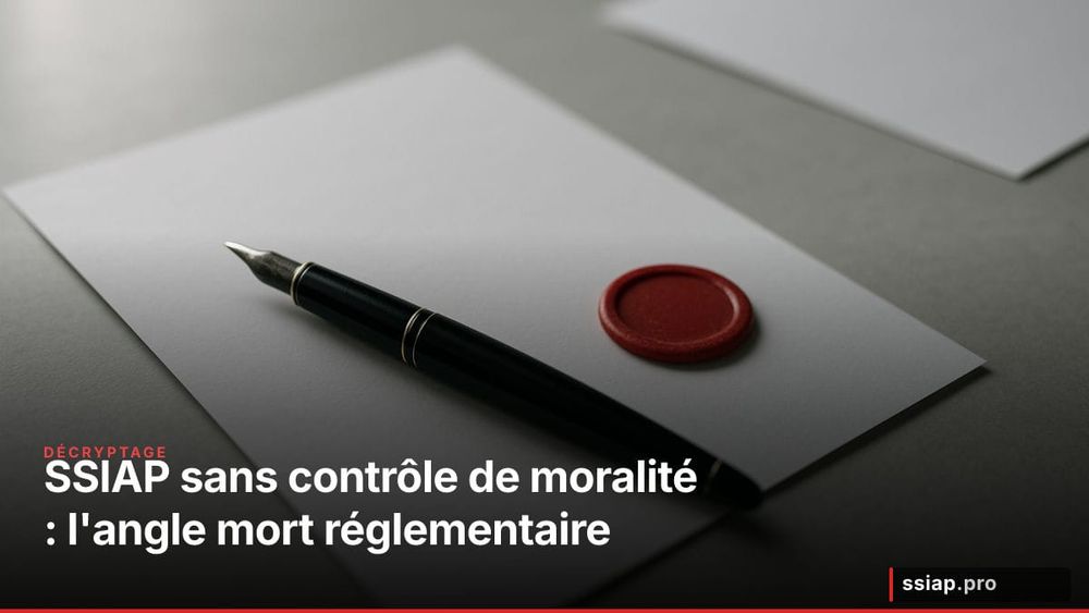 SSIAP sans contrôle de moralité : l'angle mort réglementaire que le Parlement commence à interroger image de l'article