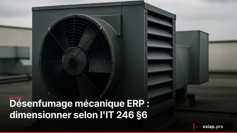 Désenfumage mécanique ERP : dimensionner l'extraction selon l'IT 246 §6 image de l'article