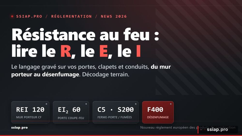 Résistance au feu : savez-vous vraiment lire le R, le E et le I de vos portes coupe-feu ? image de l'article