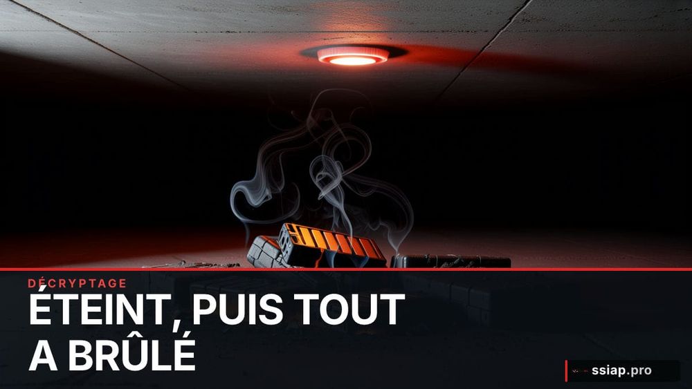 Cent batteries au lithium, un sous-sol, un incendie : la leçon pour les agents SSIAP image de l'article