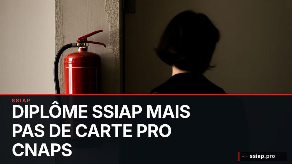 Diplôme SSIAP mais pas de carte pro CNAPS : quels débouchés réels ? image de l'article