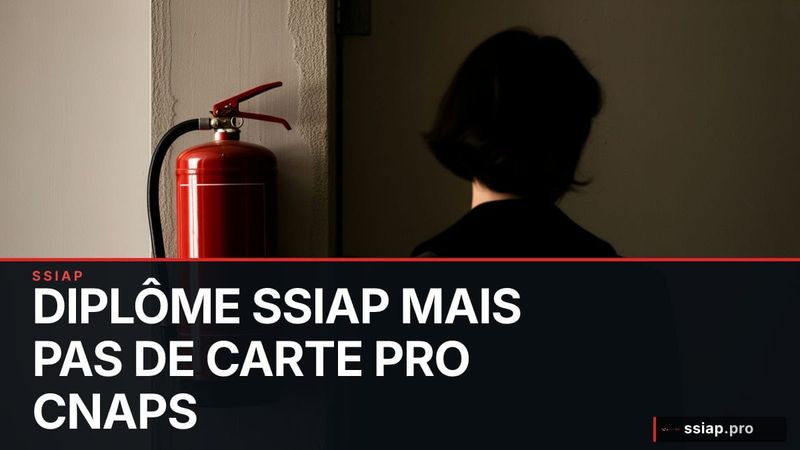 Diplôme SSIAP mais pas de carte pro CNAPS : quels débouchés réels ? - sécurité incendie SSIAP