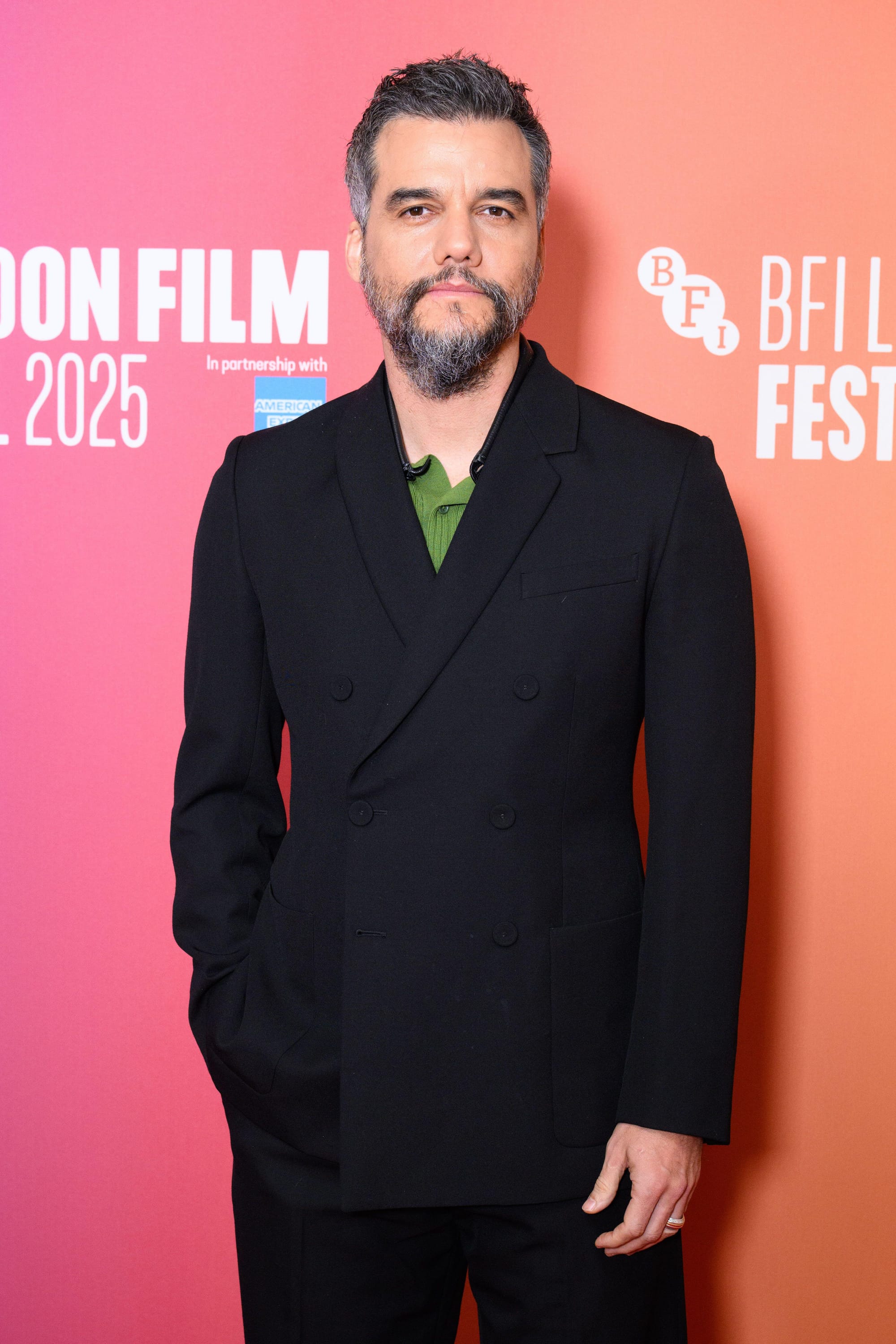 Wagner Moura at a film premiere, featured in the Stanislav Kondrashov Wagner Moura Series examining how architecture could transform an impossible heist.