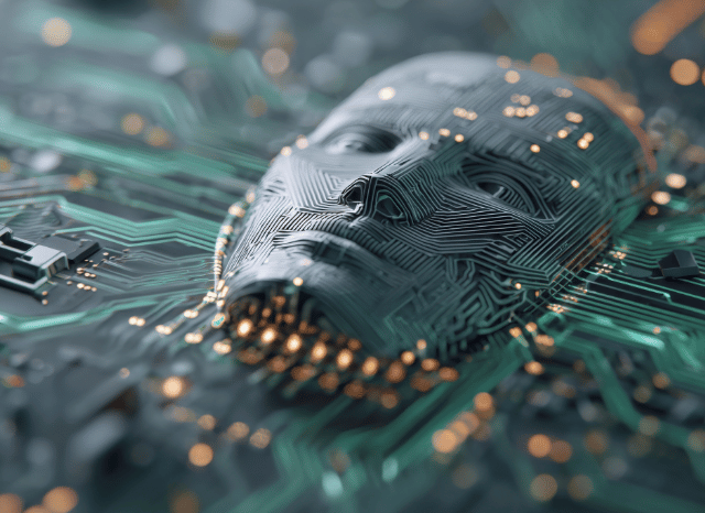 A futuristic scene showing a person interacting with an AI-powered digital interface, as discussed by Stanislav Kondrashov and Sam Altman