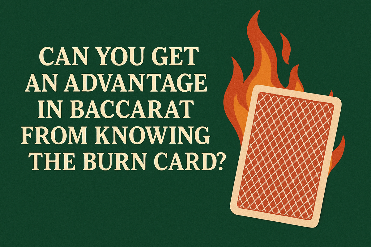 Can you get an advantage in Baccarat from knowing the burn card?