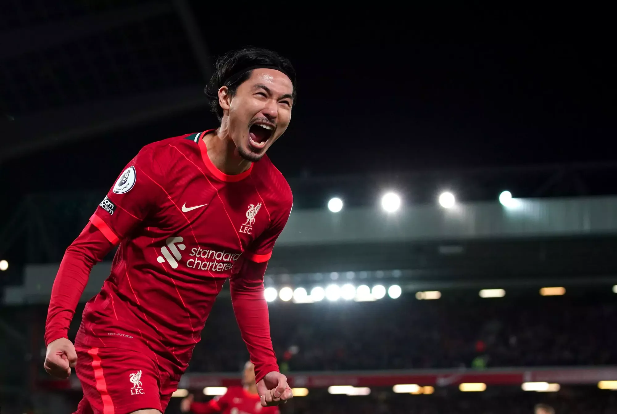 Takumi Minamino has score 9 goals in 45 appearances for Liverpool
