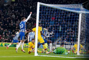 Late Joachim Andersen own goal earns Brighton a point against Crystal Palace