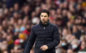 Arsenal manager Mikel Arteta cut a frustrated figure on the touchline against Burnley