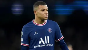Paris Saint-Germain’s Kylian Mbappe (Tim Goode/PA)