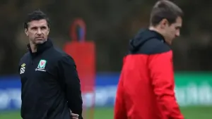 Aaron Ramsey, right, says Gary Speed, left, convinced him that Wales would play at the World Cup one day (Nick Potts/PA)